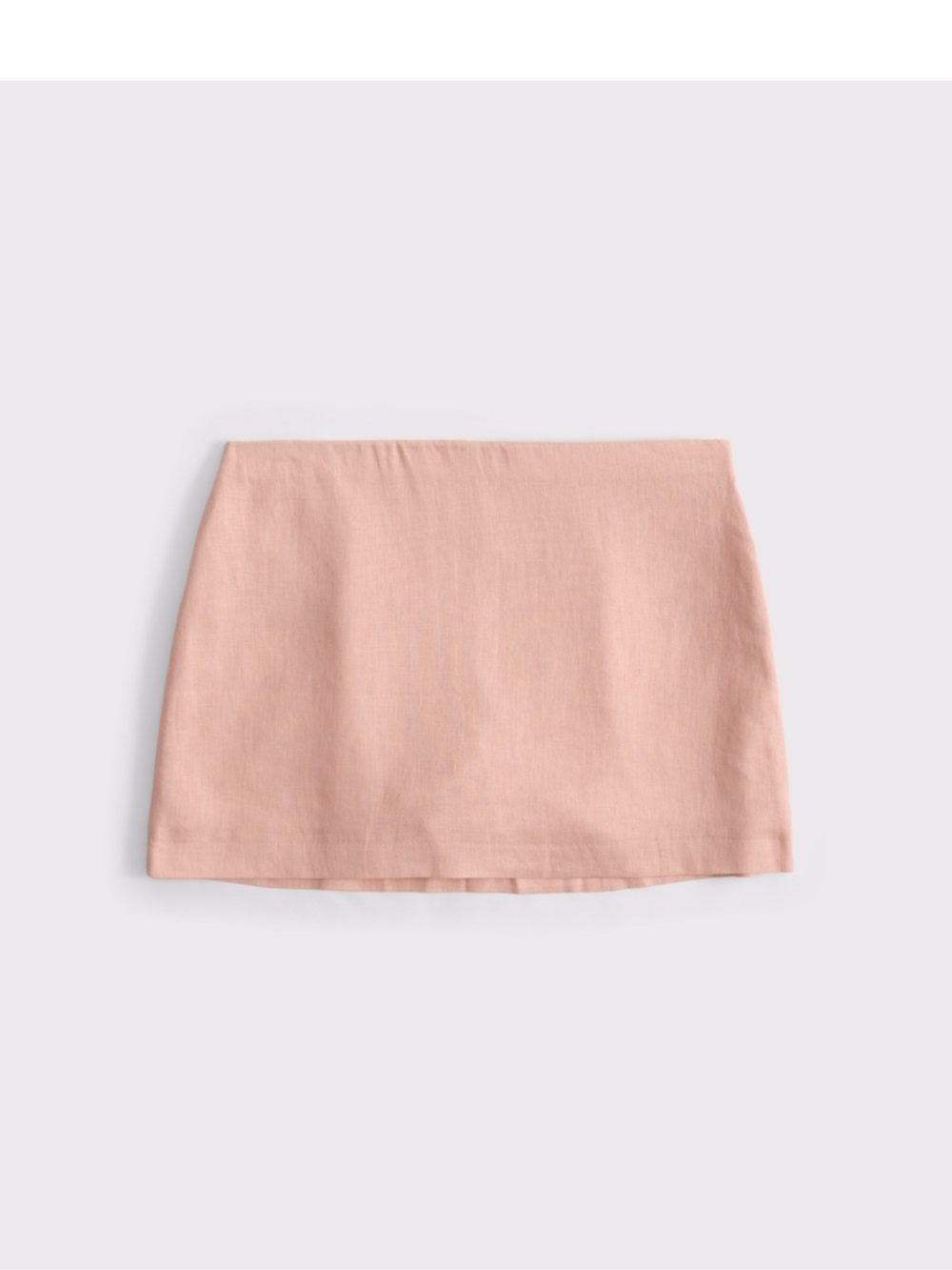 Abercrombie & Fitch Blush A-Line Linen Mini Skirt